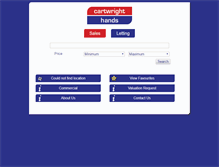 Tablet Screenshot of cartwrighthands.co.uk
